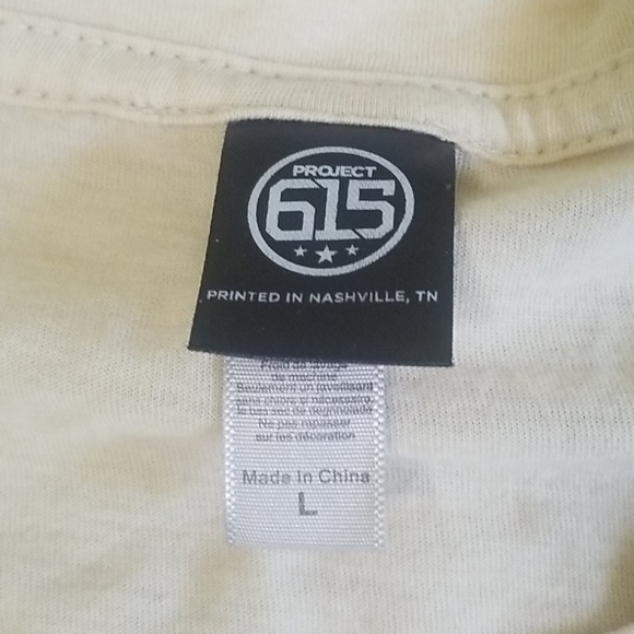 Tan/cream mens large tshirt explaining "y'all" - Picture 3 of 4